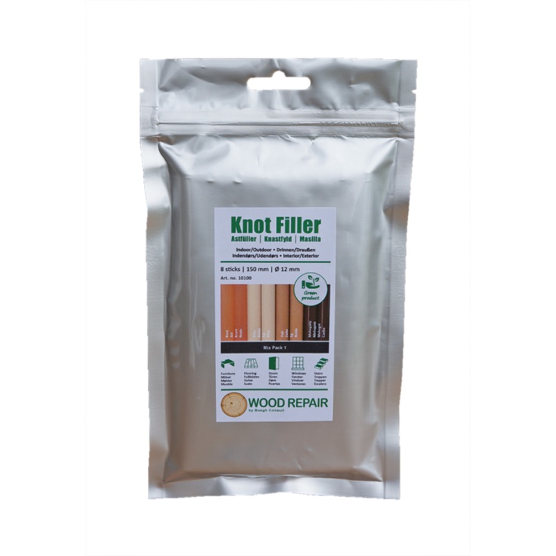 Wood Repair Thermelt Knot Filler Sticks, COMPACT MIX PACK #2
