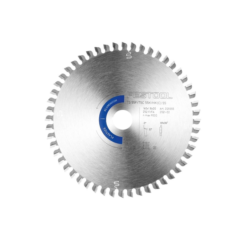 Festool Saw blade ALUMINIUM/PLASTICS HW 160x1,8x20 F/FA52 205555