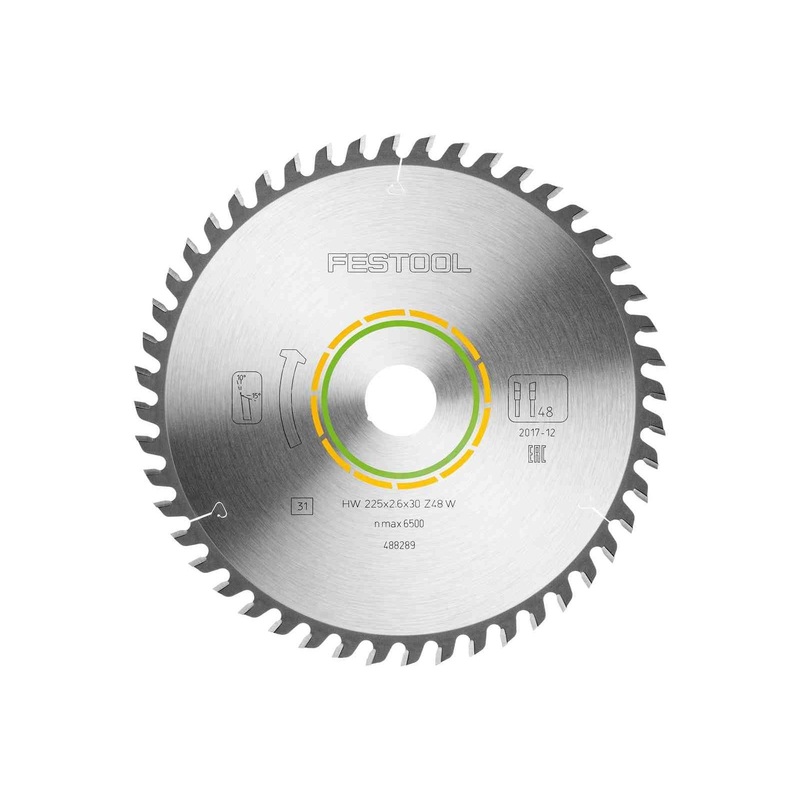 Festool Saw blade WOOD FINE CUT HW 225x2,6x30 W48 488289