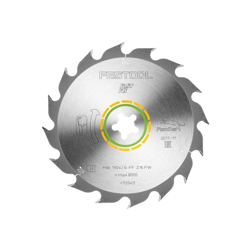 Festool Saw blade WOOD RIP CUT HW 190x2,6 FF PW16 492049