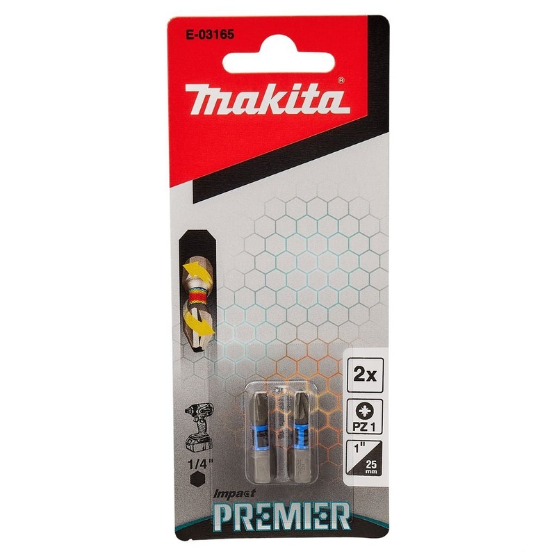 Makita Torsion Control Bit Pozi 1 x 25 E-03165