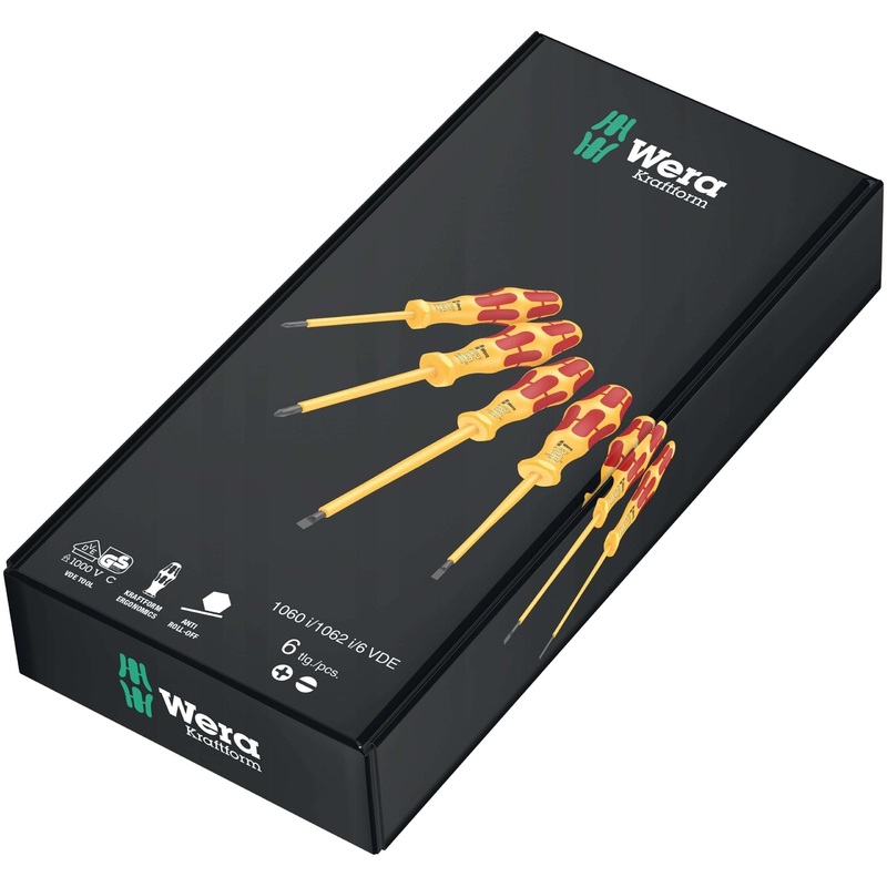Wera Kraftform VDE screwdriver set, 6 pieces 1060 i/1062 i/6