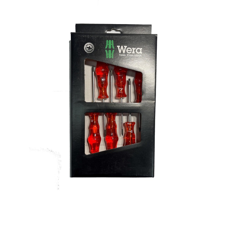 Wera Set 6 Pc Torx Screwdriver Set 6333/6