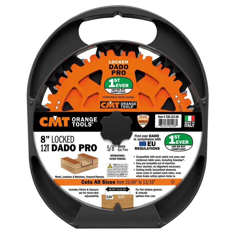 CMT Locked Dado Pro Set 203mm x 230.312.08