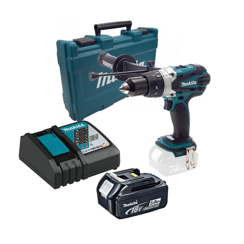 Makita 18v Cordless Impact Driver Drill DHP458ZK 5.0Ah Kit