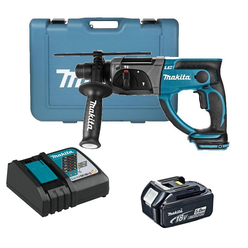 Makita 18v Cordless Rotary Hammer SDS+ DHR202ZK 5.0Ah Kit