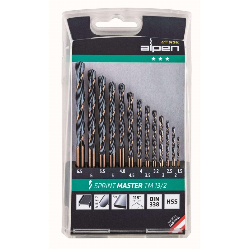Alpen Hss Sprint Drill Bit Set 13 Piece ALP TM13-2