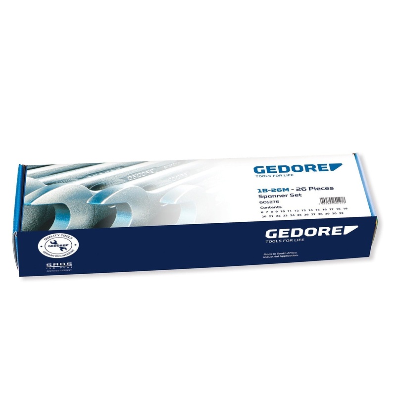 Gedore Metric Combination Spanner Set 1B-26M