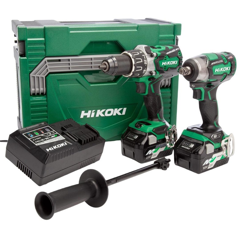 Hikoki Impact Drill+Wrench Kit 18V Set HTC-KC18DPL