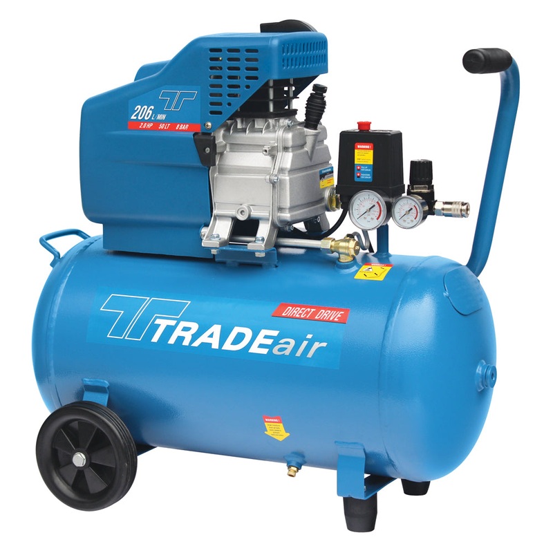 TradeAir Direct Drive Compressor 2 Hp 50Lt
