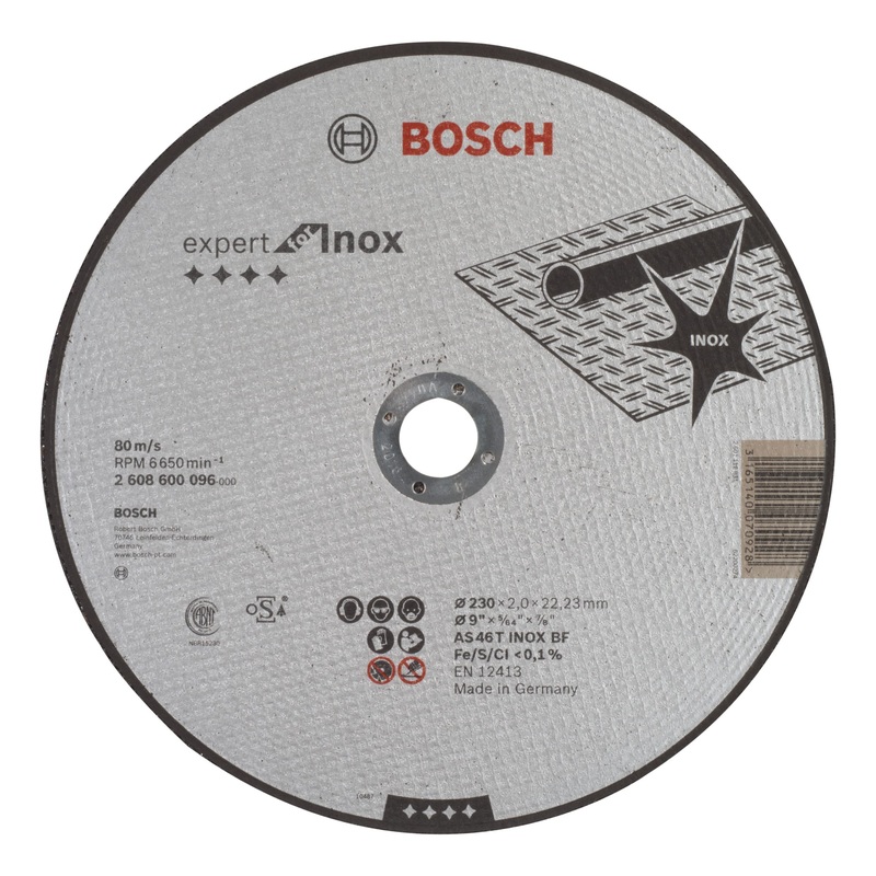 Bosch Cutting Disc 230 Mm Straight 22 Mm 2608600096