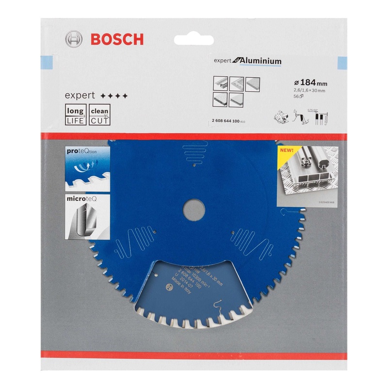 Bosch Expert Circular Saw Blade for Aluminium 184 x 30 x 2,6 mm, 56 2608644100