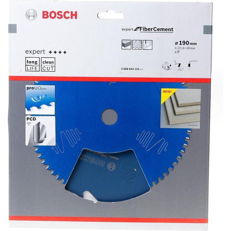 Bosch Expert Circular Saw Blade for Fiber Cement 190 x 30 x 2,2 mm, 4 2608644125