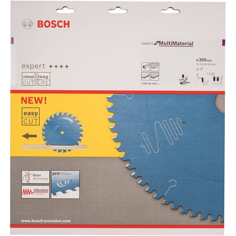 Bosch Expert Circular Saw Blade for Multi Material 305 x 30 x 2,4 mm, 96 2608642529