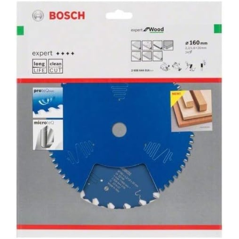 Bosch  Expert Circular Saw Blade for Wood 160 x 20 x 2,2 mm, 24 2608644016