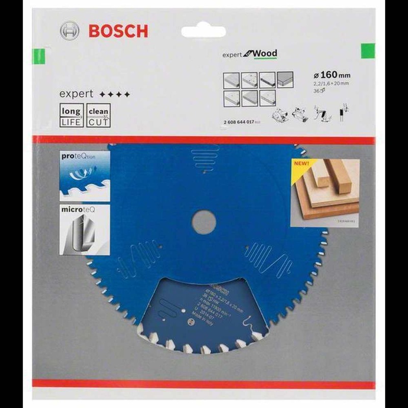 Bosch Expert Circular Saw Blade for Wood 160 x 20 x 2,2 mm, 36 2608644017