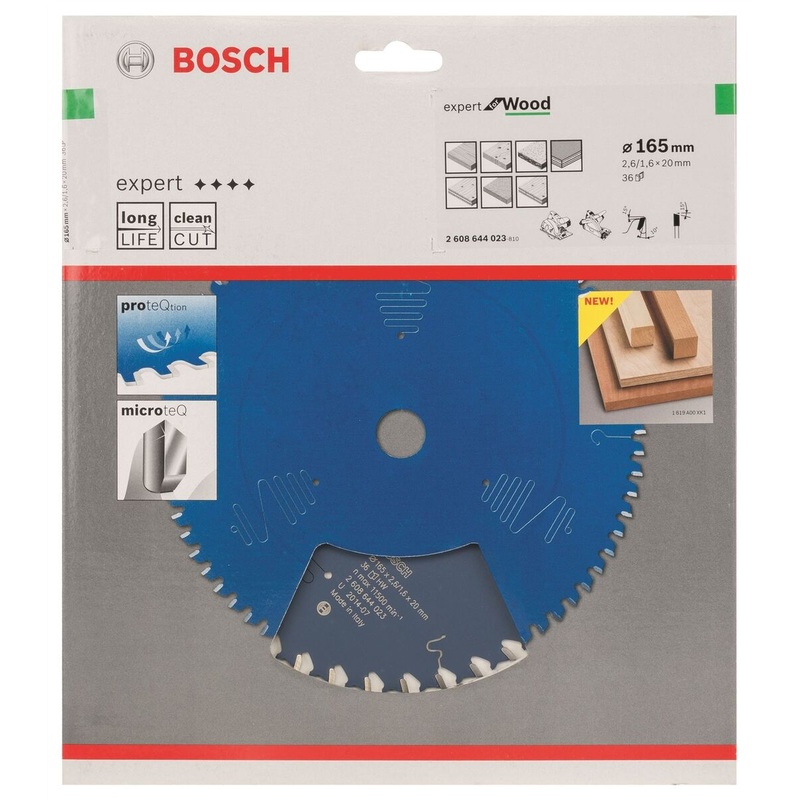 Bosch Expert Circular Saw Blade for Wood 165 x 20 x 2,6 mm, 36 2608644023