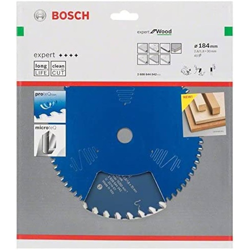 Bosch Expert Circular Saw Blade for Wood 184 x 30 x 2,6 mm, 40 2608644042