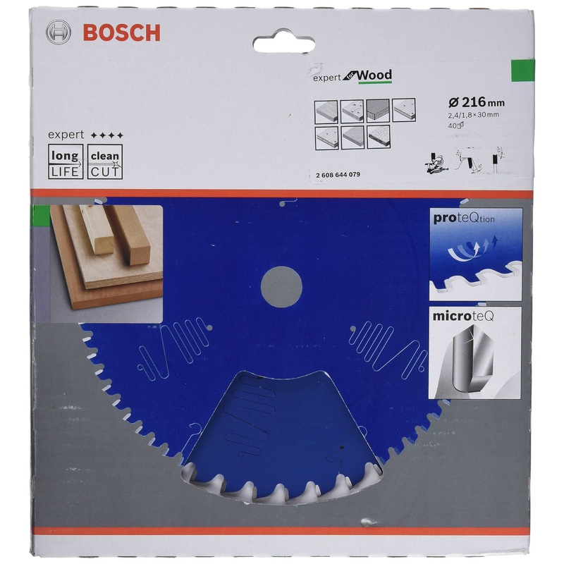 Bosch Expert Circular Saw Blade for Wood 216 x 30 x 2,4 mm, 40 2608644079