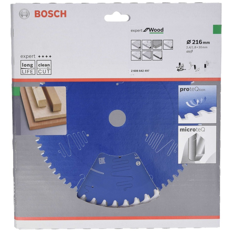Bosch Expert Circular Saw Blade for Wood 216 x 30 x 2,4 mm, 48 2608642497