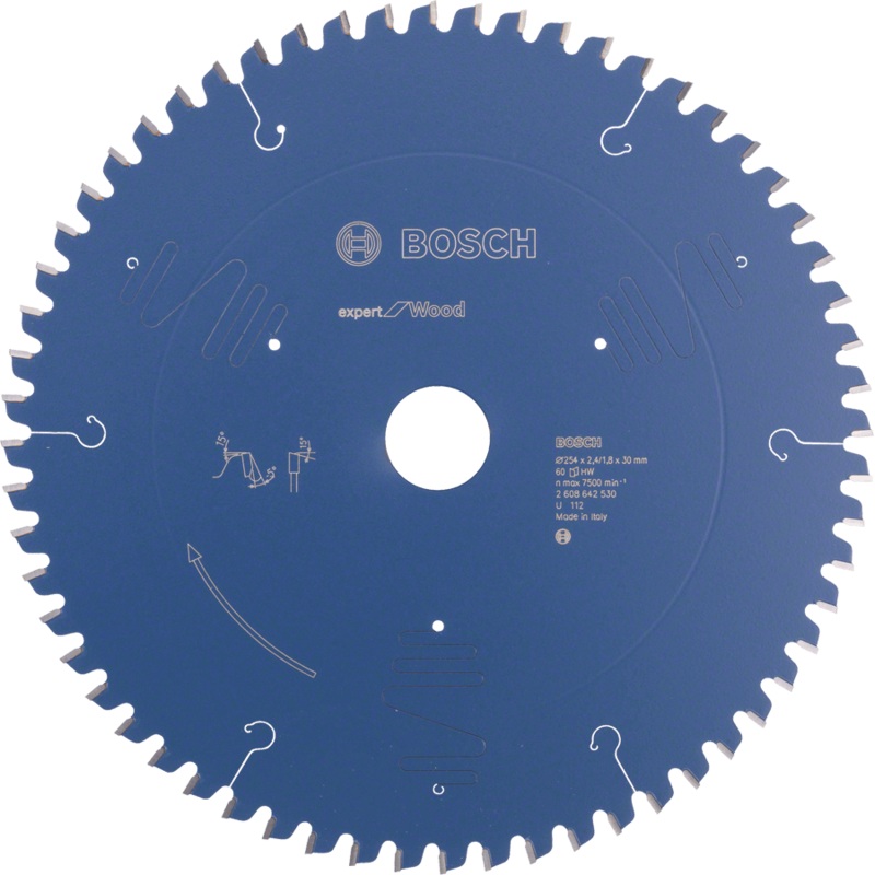 Bosch Expert Circular Saw Blade for Wood 254 x 30 x 2,4 mm, 60 2608642530