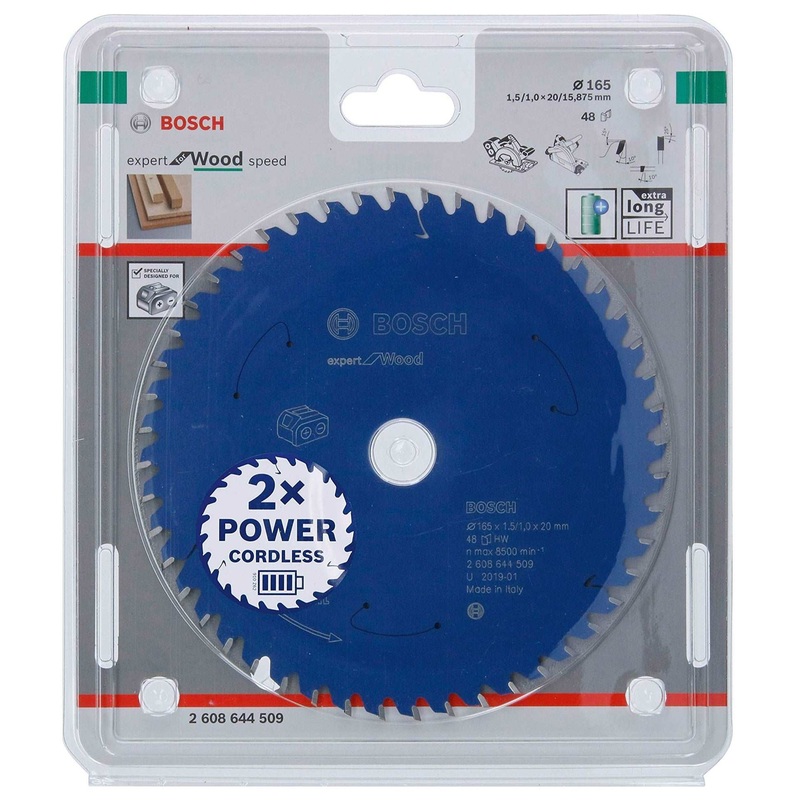 Bosch Expert Circular Saw Blade for Wood, GKS 18V, 160 x 20 x 1.5/1 mm, 48 2608644509