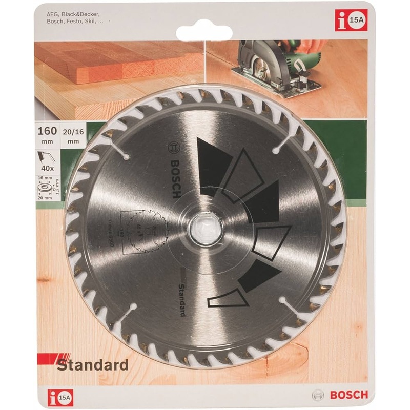 Bosch Standard Circular Saw Blade 160 x 20, 40 2609256811