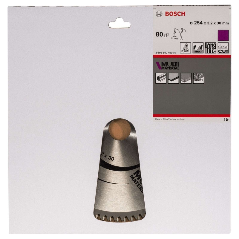 Bosch Circular Saw Blade Multi Material 254 x 30 x 3,2 mm, 80 2608640450