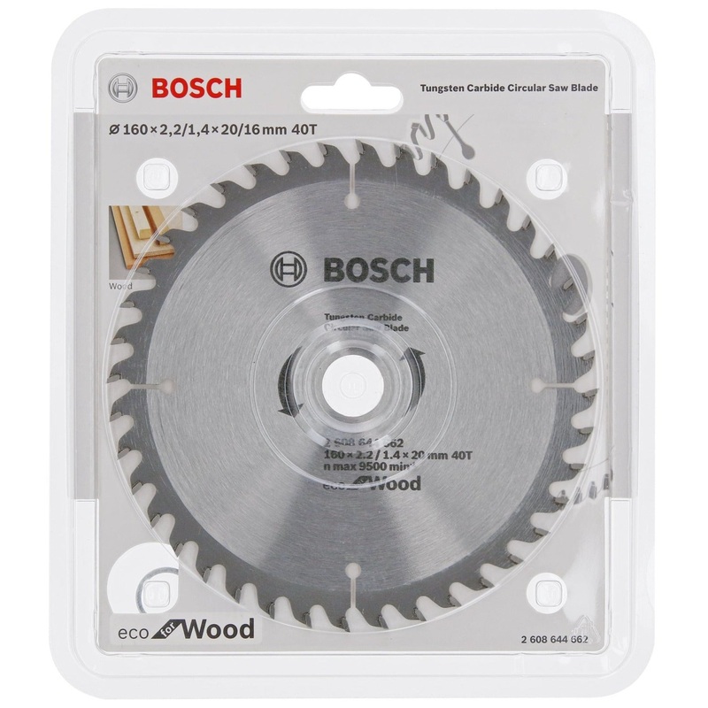 Bosch ECO line Circular Saw Blade for Wood 160 x 20, 40 2608644662