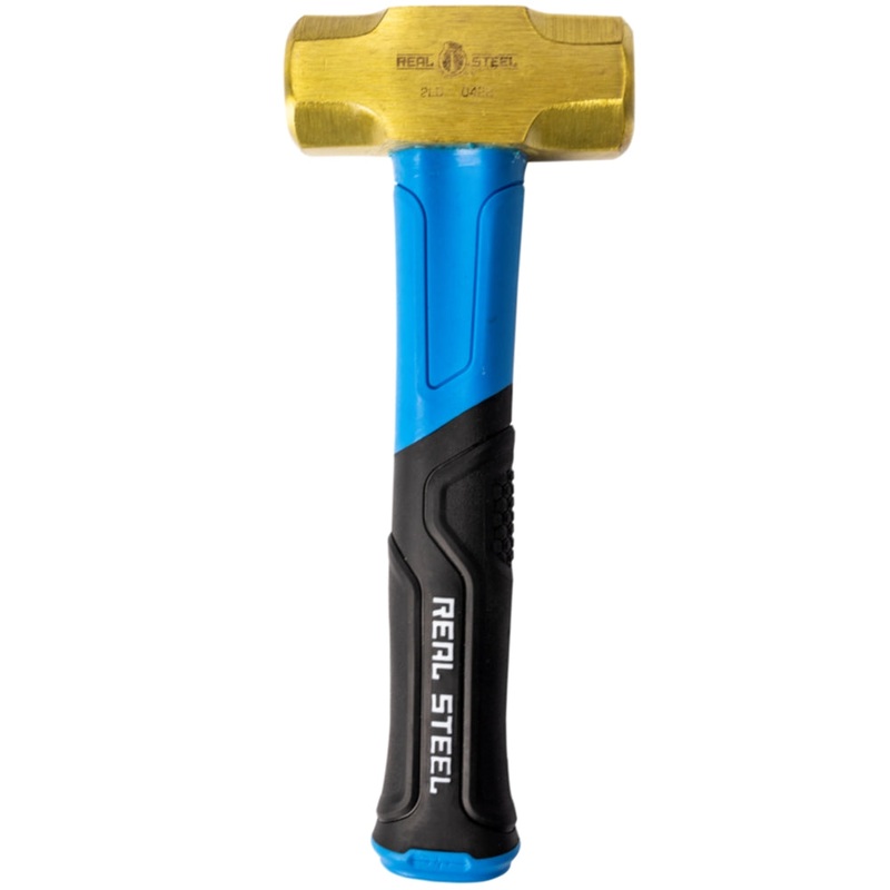 Real Steel Brass Hammer 2lb Sledge Fibre Glass Handle RSH0422