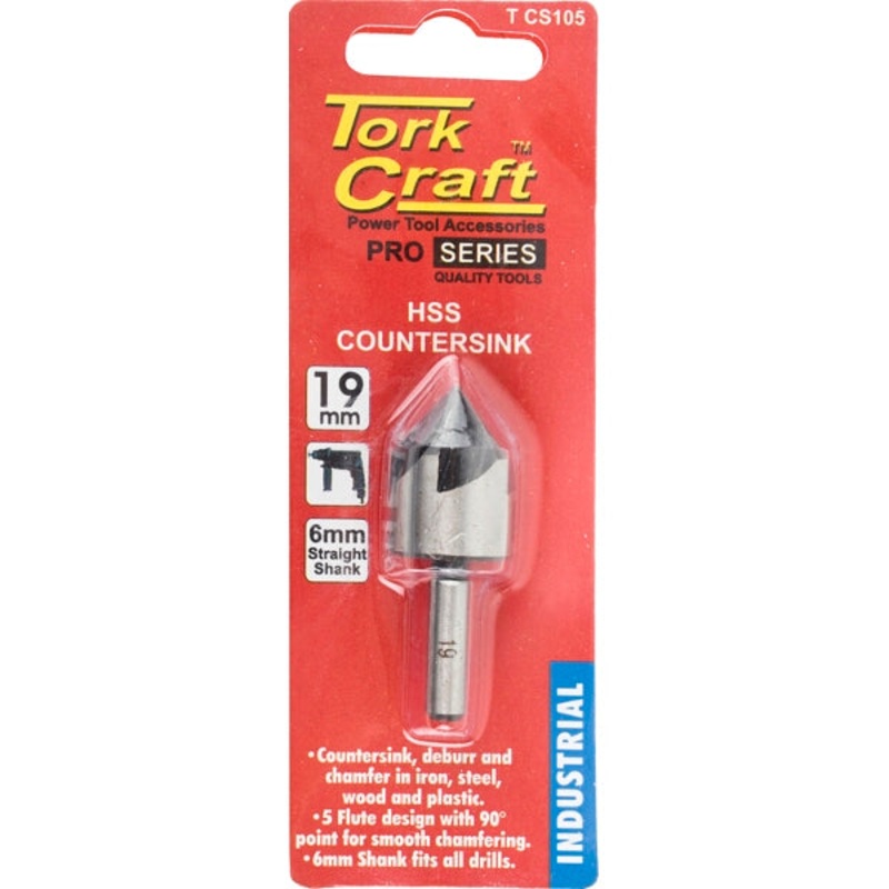 Tork Craft HSS Countersink Bit ( Select Size )