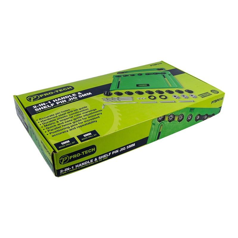 Pro-Tech 2-in-1 Handle & Shelf Pin Jig 5mm PTBP010