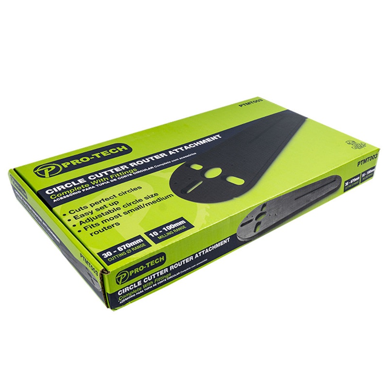 Pro-Tech Circle Cutter Router Attachment Compl With Fittings PTMT003