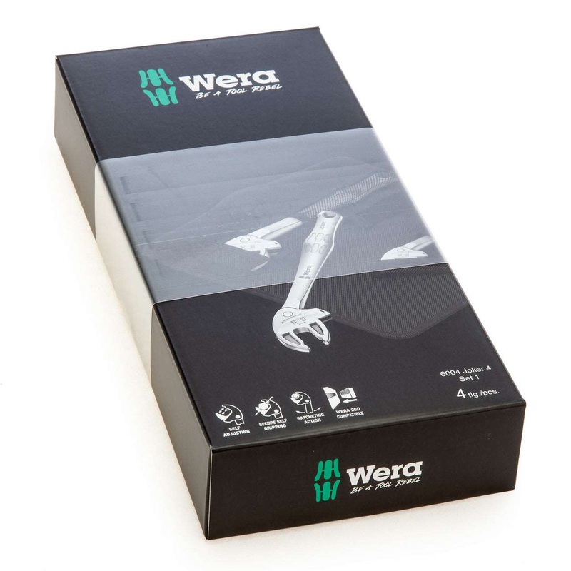 Wera 6004 Joker 4 set 1 self-setting spanner set, 4 pieces