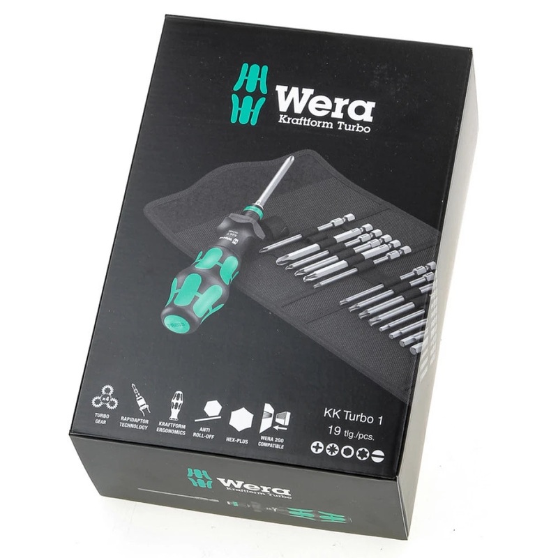 Wera Kraftform Kompakt Turbo 1, 19 pieces