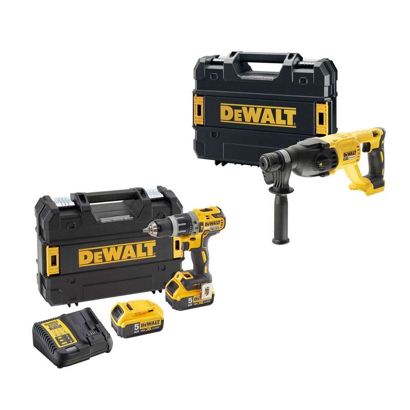 Dewalt 18V Cordless Rotary & Hammer Drill Combo Kit COMBO85