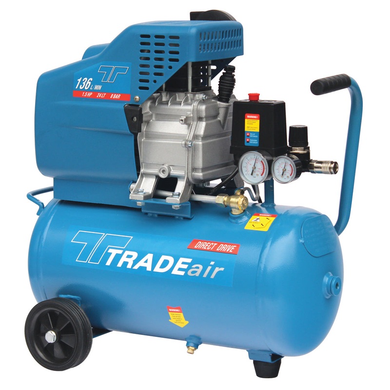 TradeAir Direct Drive Compressor 24Lt 1.5Hp