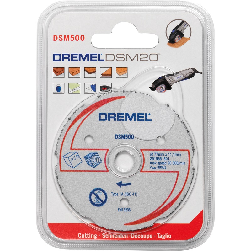 Dremel DSM20 Multipurpose Carbide Cutting Wheel DSM500 2615S500JB
