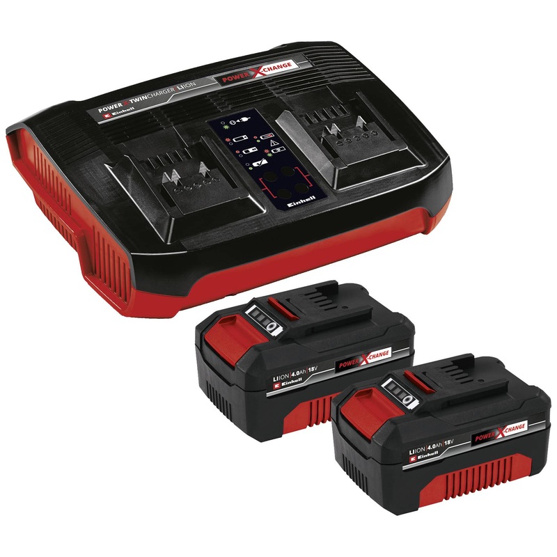 Einhell 2 X 18V 4,0Ah  & Twincharger Kit 1 4512112