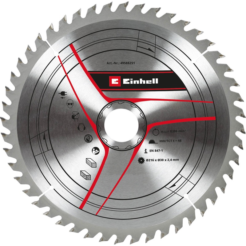Einhell Saw Saw blade TCT 216x30x2,4 T48