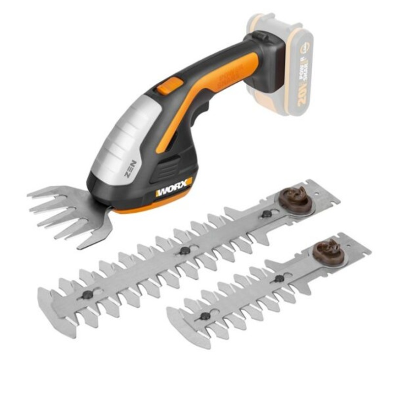Worx Grass Shear Zen & Trimmer 20V With 3 Blades | TOOL ONLY