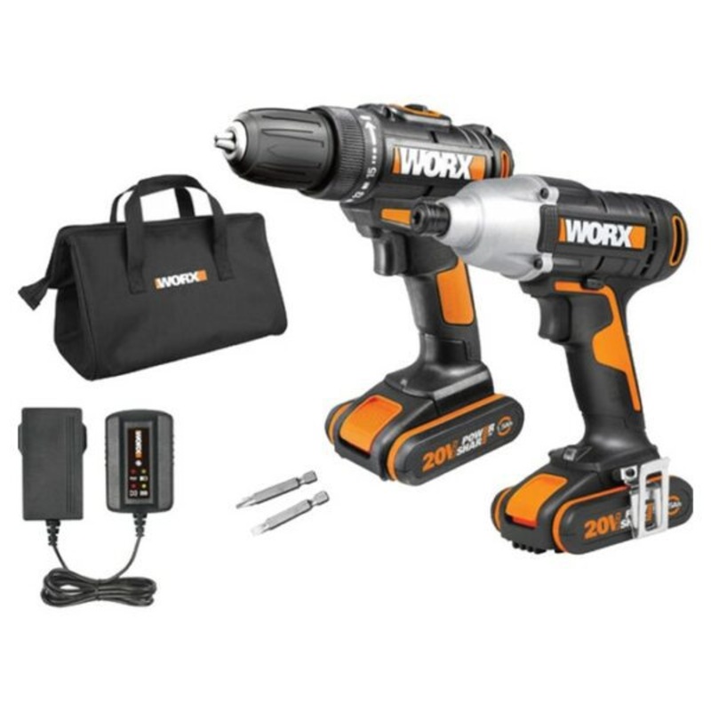 Worx Impact Drill & Impact Driver 1/4 COMBO 20V | KIT