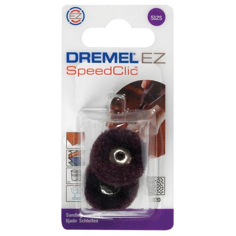 Dremel EZ SpeedClic: Finishing Abrasive Buffs 320 grit (512S)