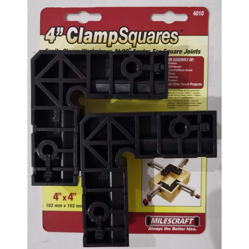MilesCraft 4" Clamp Squares Set of 2 4010