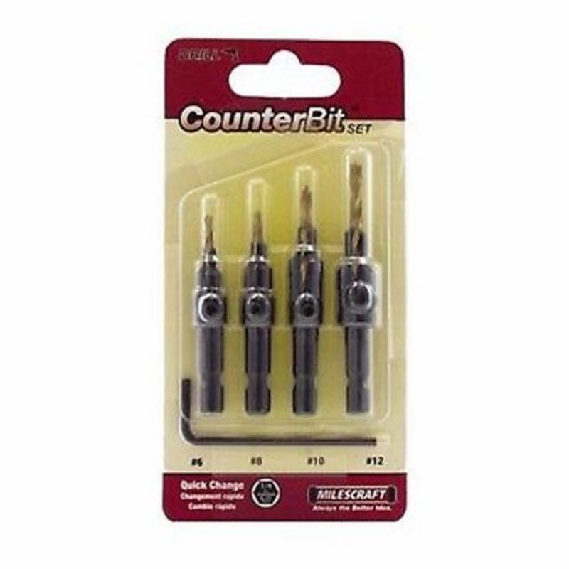MilesCraft 4 Piece Counter Bit Set