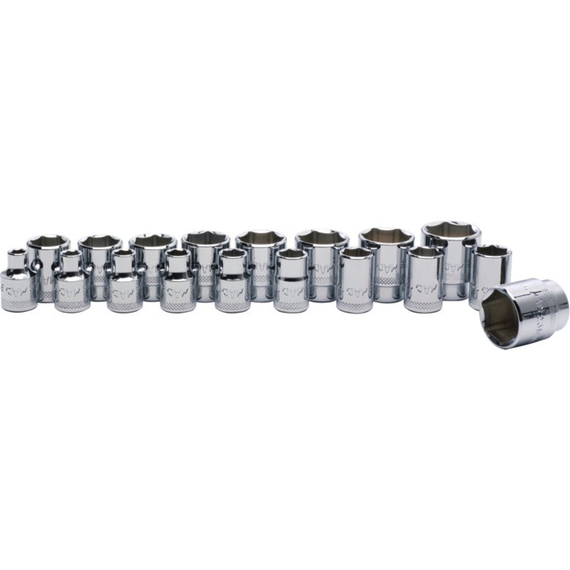 18-PC. 3/8" Drive Metric Socket Set - 6-PT.