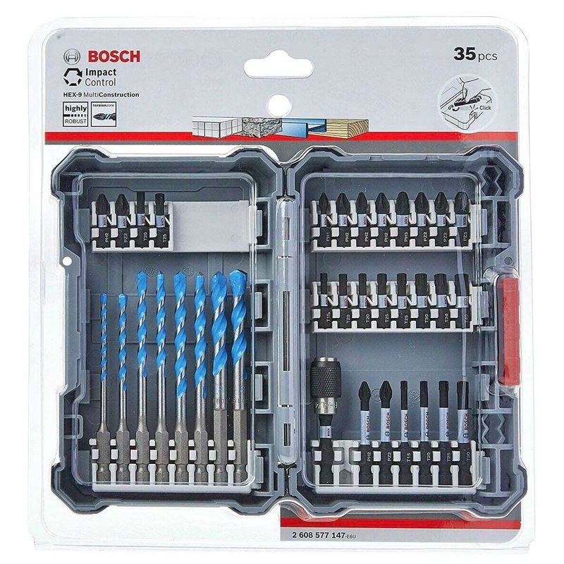 Bosch 35pc MultiConstruction and Impact Control Screwdriver Bit Set 2608577147
