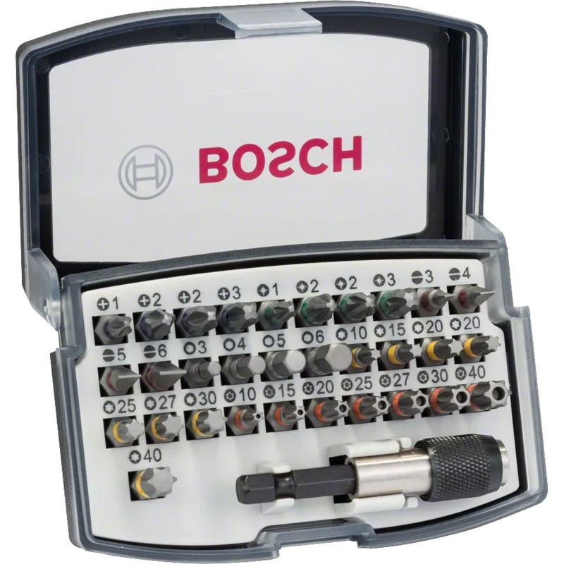 Bosch Extra Hard 32-piece screwdriver bit set