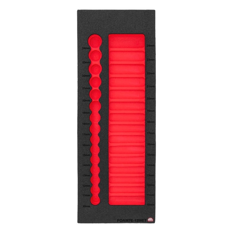 Foam Only - 1/2 Drive Sockets Metric (FOAM7E-12MET)