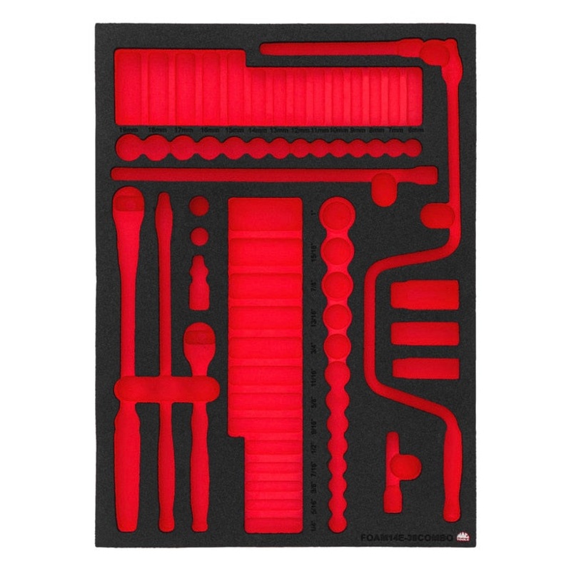 Foam Only - 3/8 Drive Combo Socket (FOAM14E-38COMBO Set)